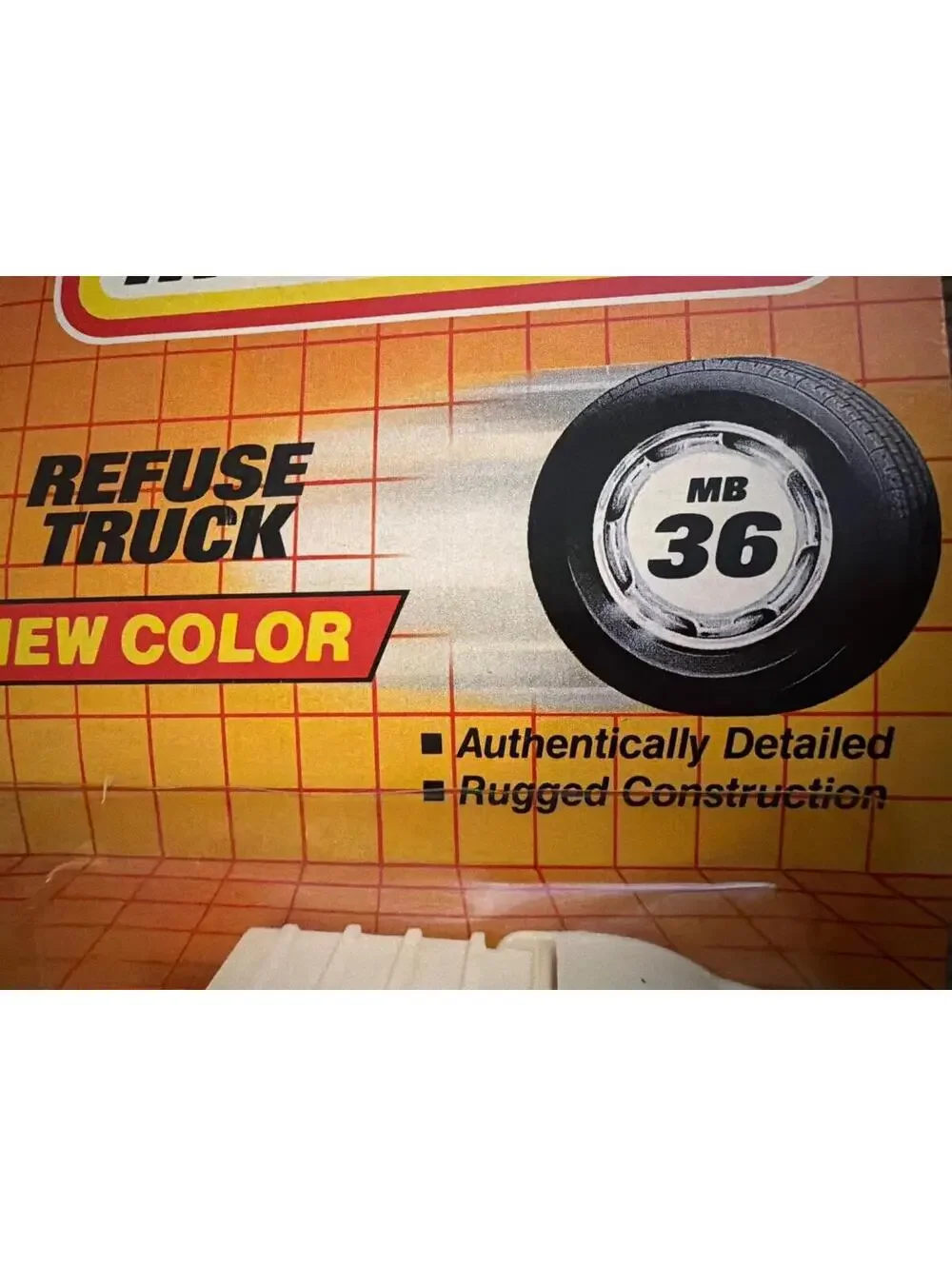 Matchbox MB36 Refuse Truck Die-Cast Metal Disposal Unit-24 Authentic Design Rugg